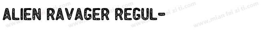 Alien Ravager Regul字体转换